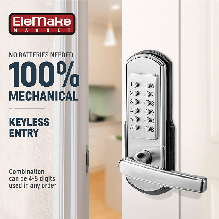 Bravex Combination Door Lock With Handle Wayfair